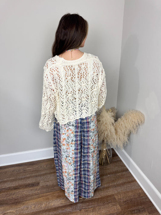 *PRE-ORDER* Destiny Crochet Cardigan | Ivory