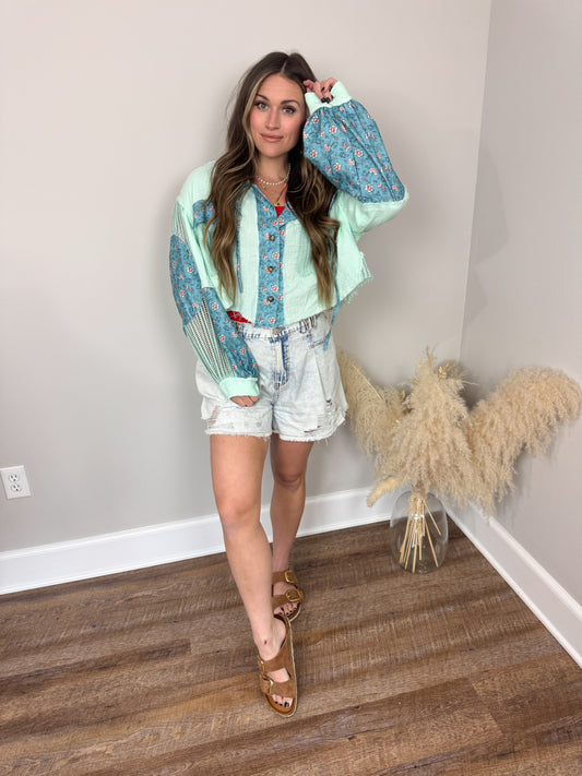 Wanted Gauze Hoodie | Mint