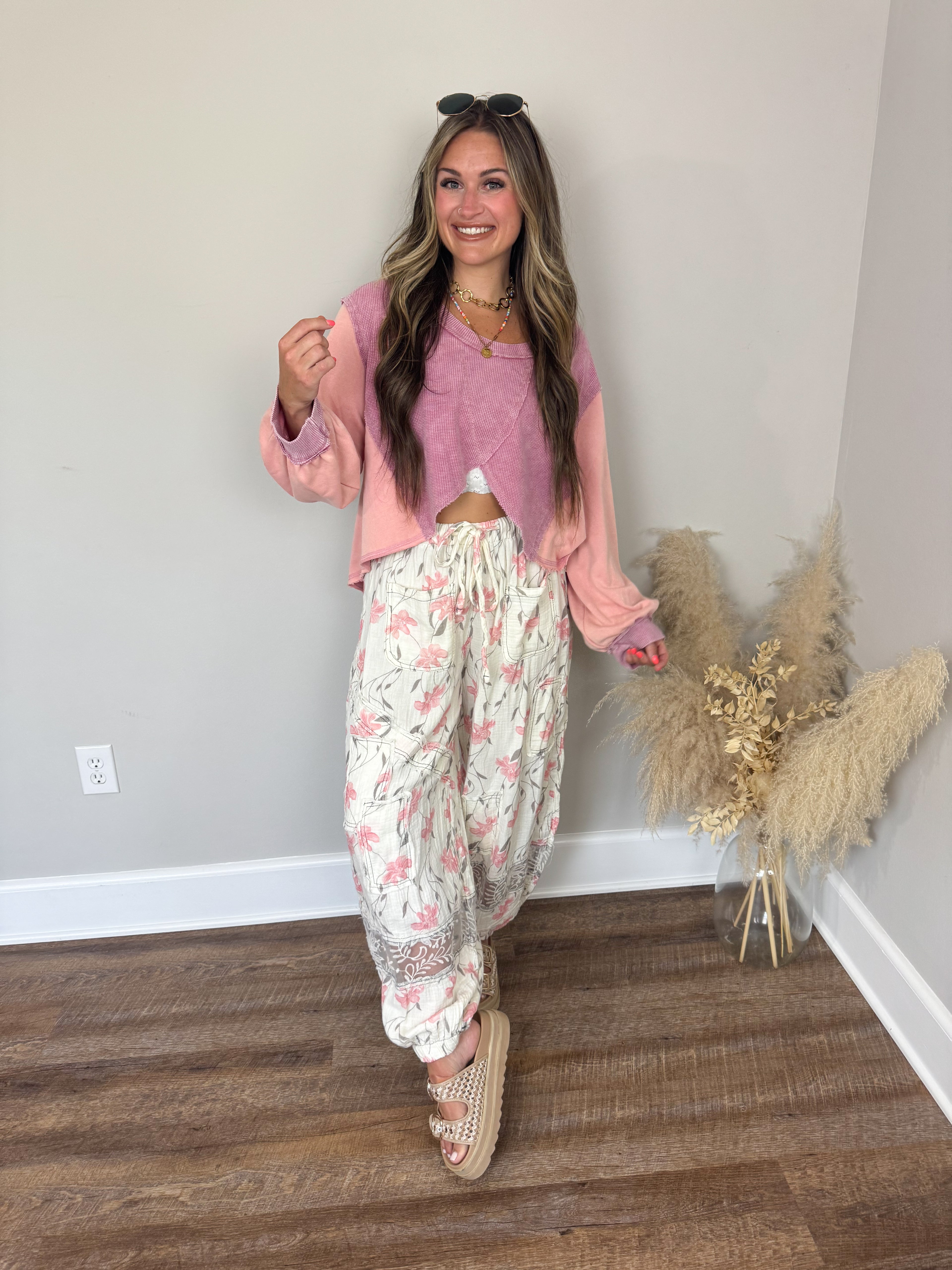 Cedar Trail Pullover | Pink