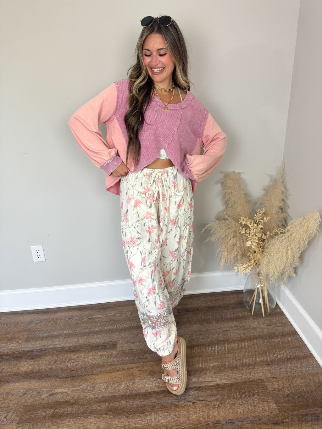 Cedar Trail Pullover | Pink
