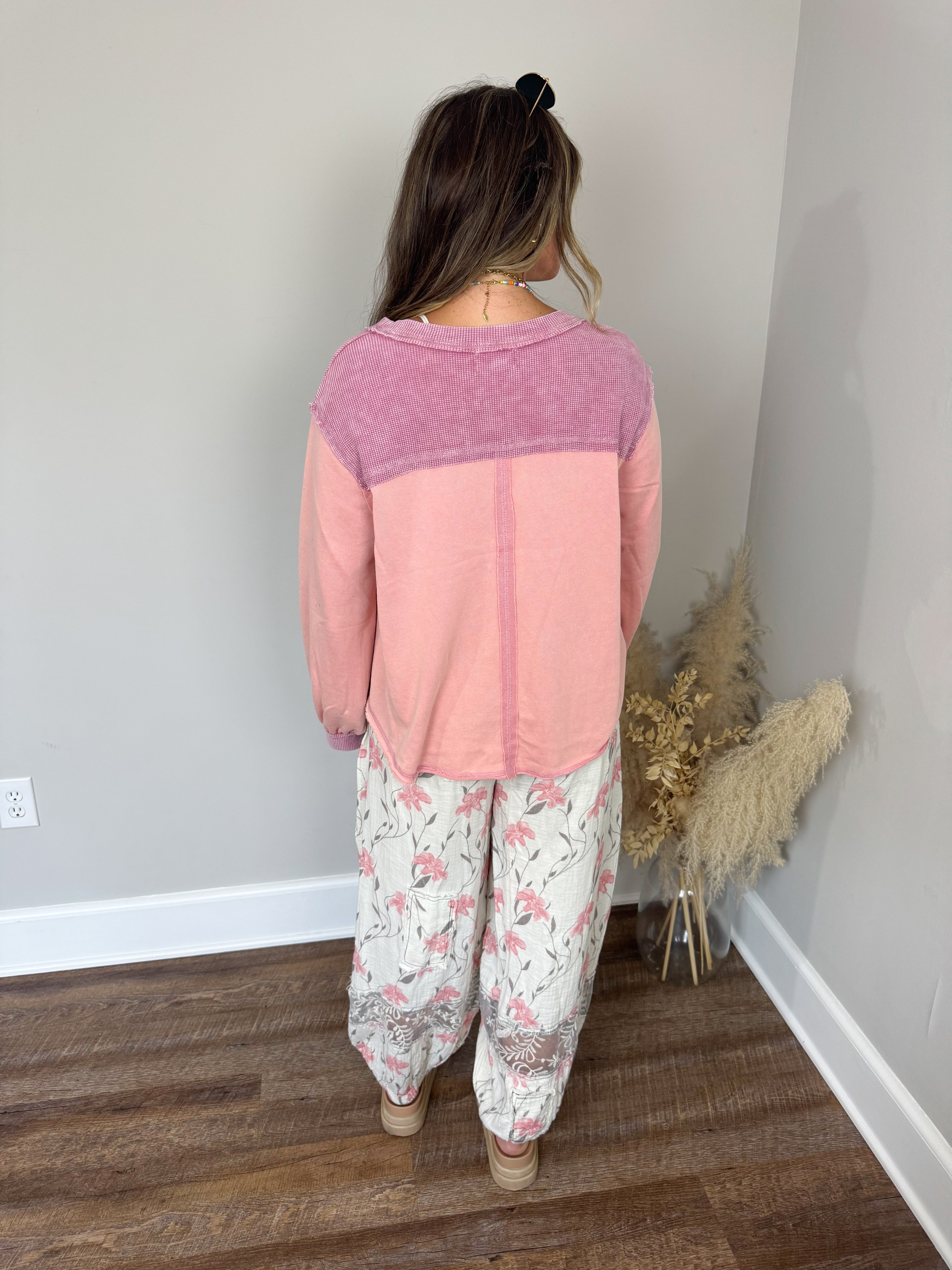 Cedar Trail Pullover | Pink