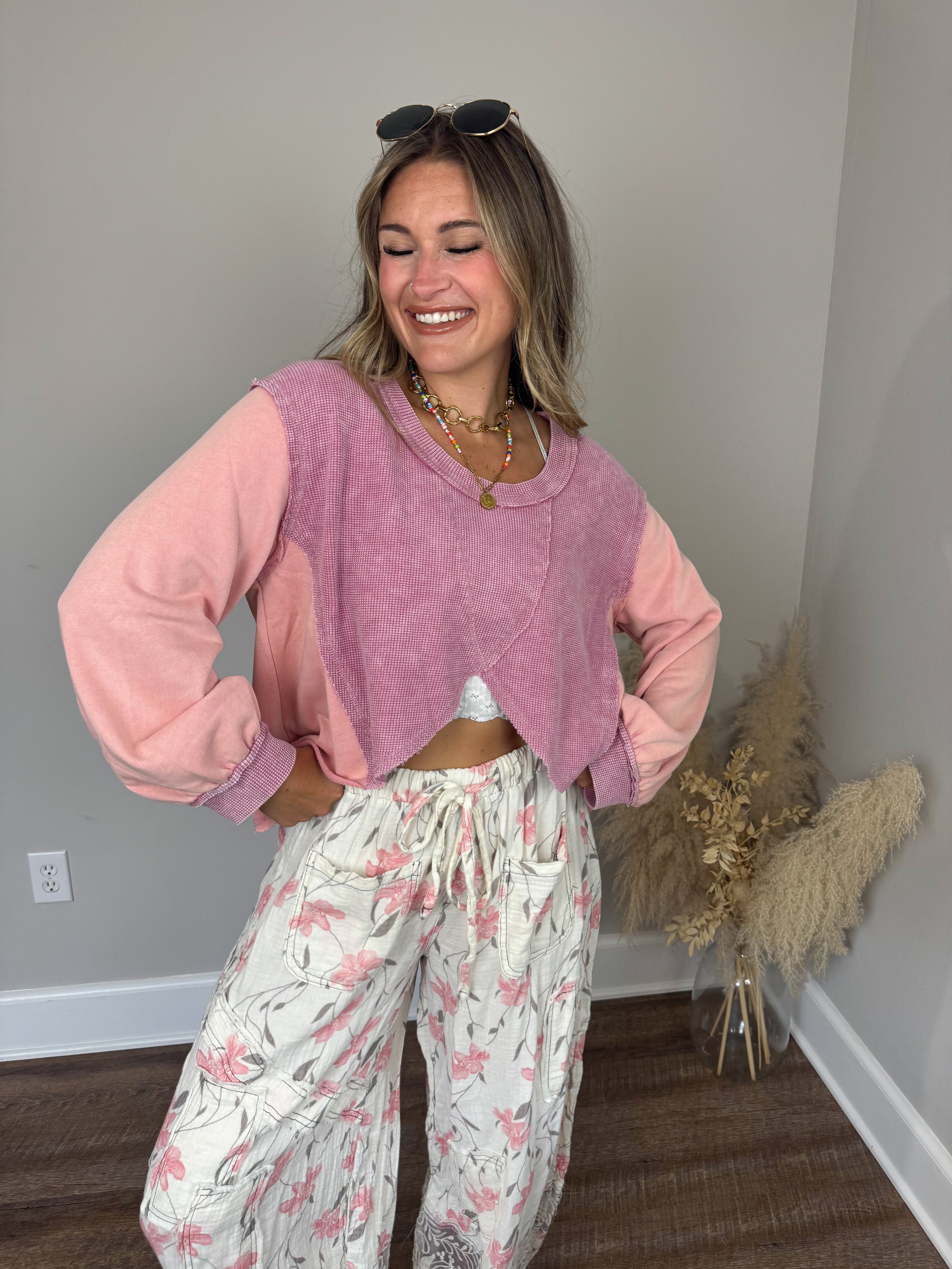 Cedar Trail Pullover | Pink