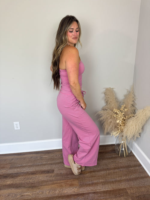 Atlanta Striped Tube Top | Pink