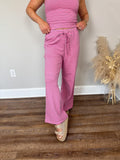 Atlanta Striped Pants | Pink