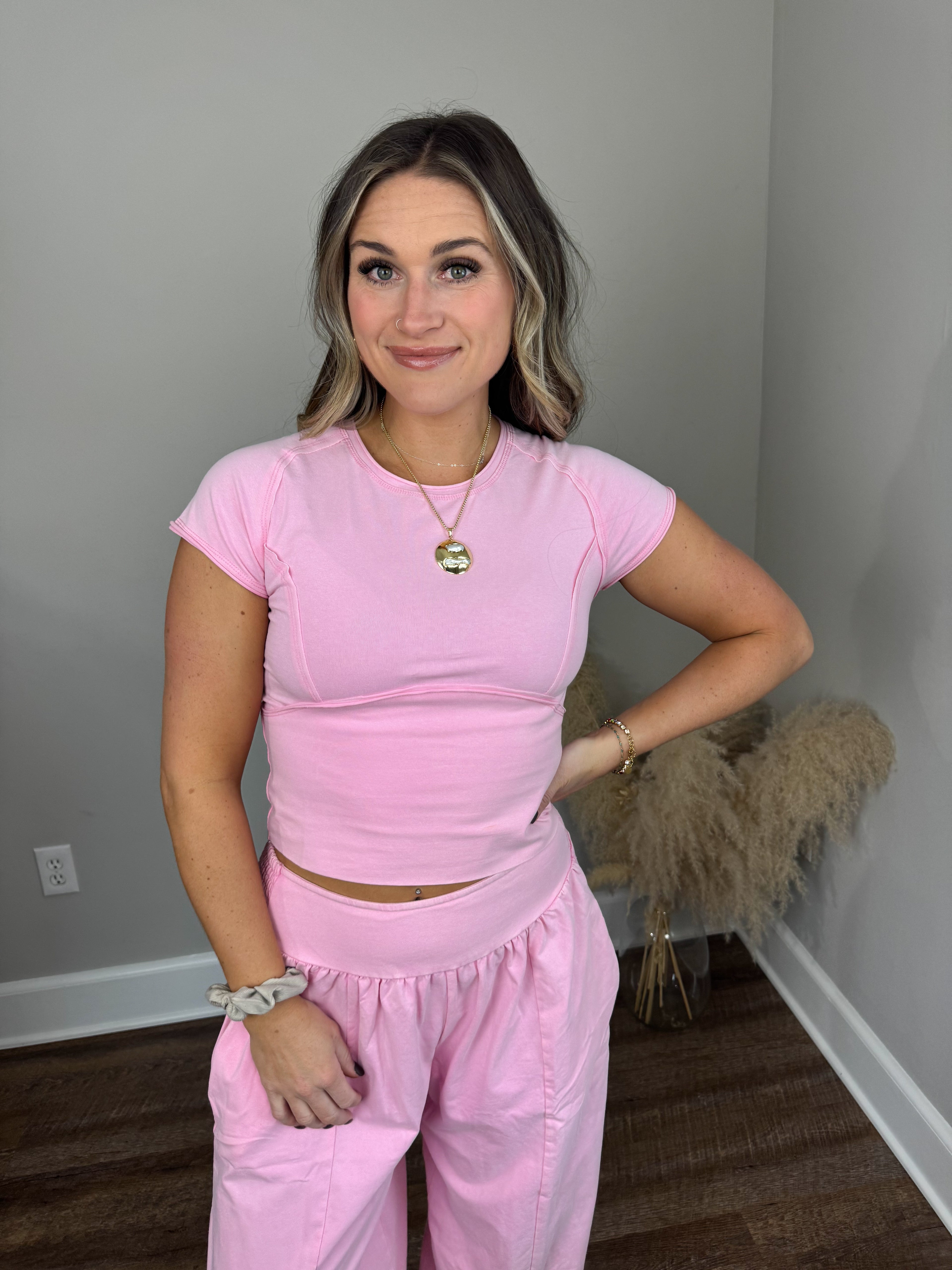 Redefined Crop T-Shirt | Pink