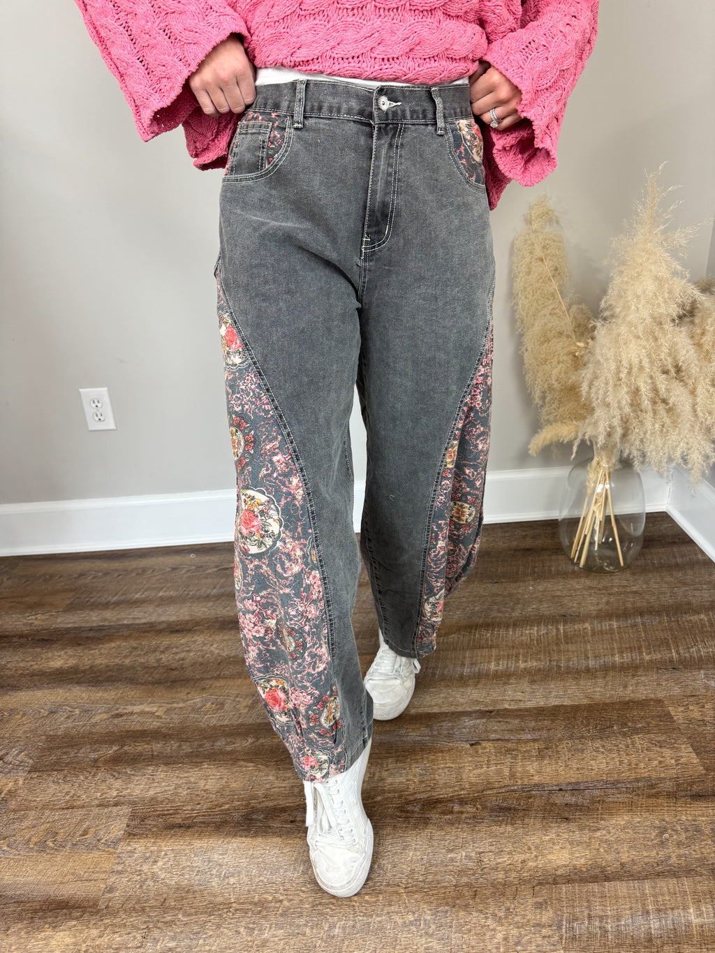 Boyfriend Denim Pants | Black