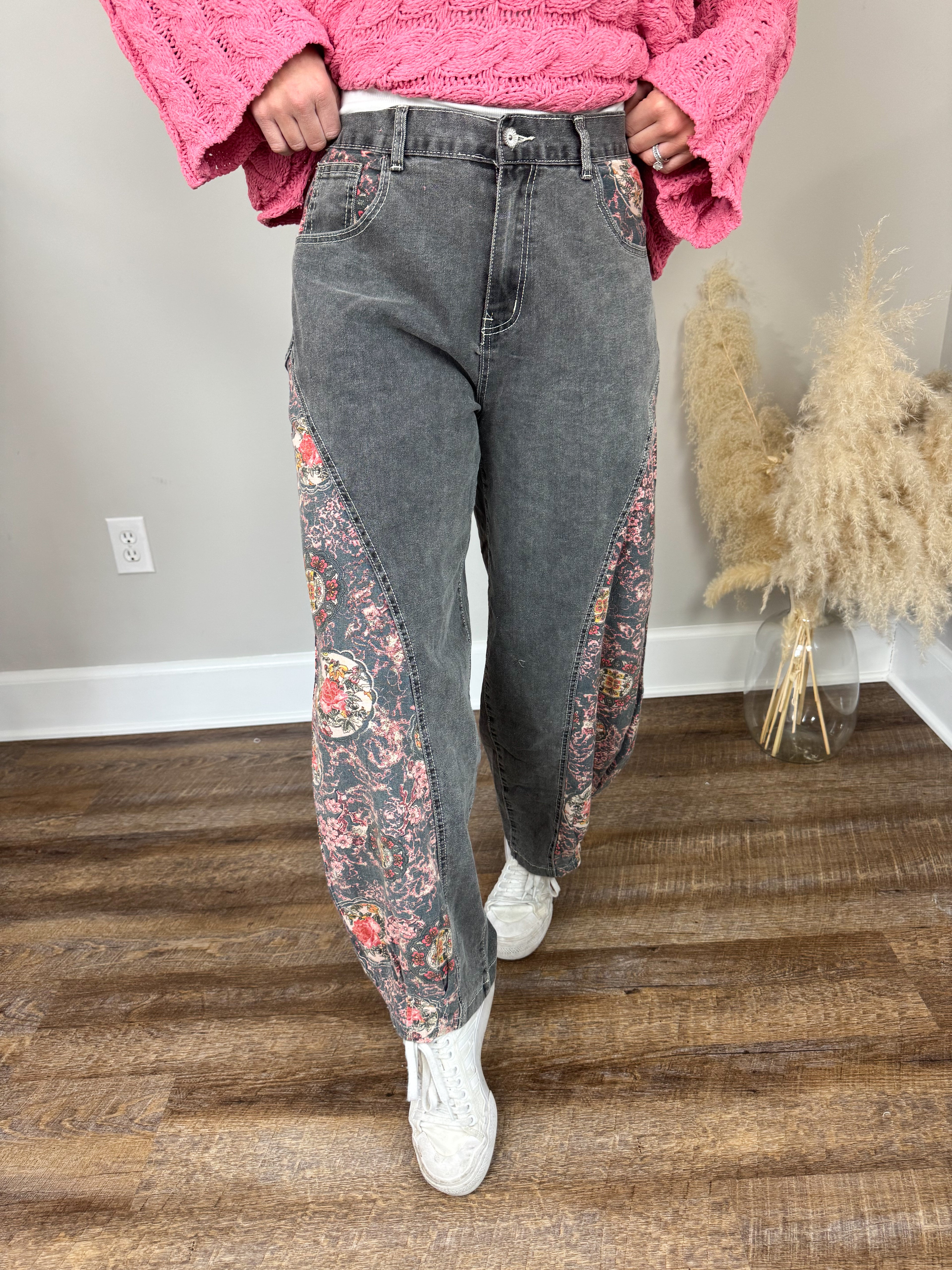 Boyfriend Denim Pants | Black