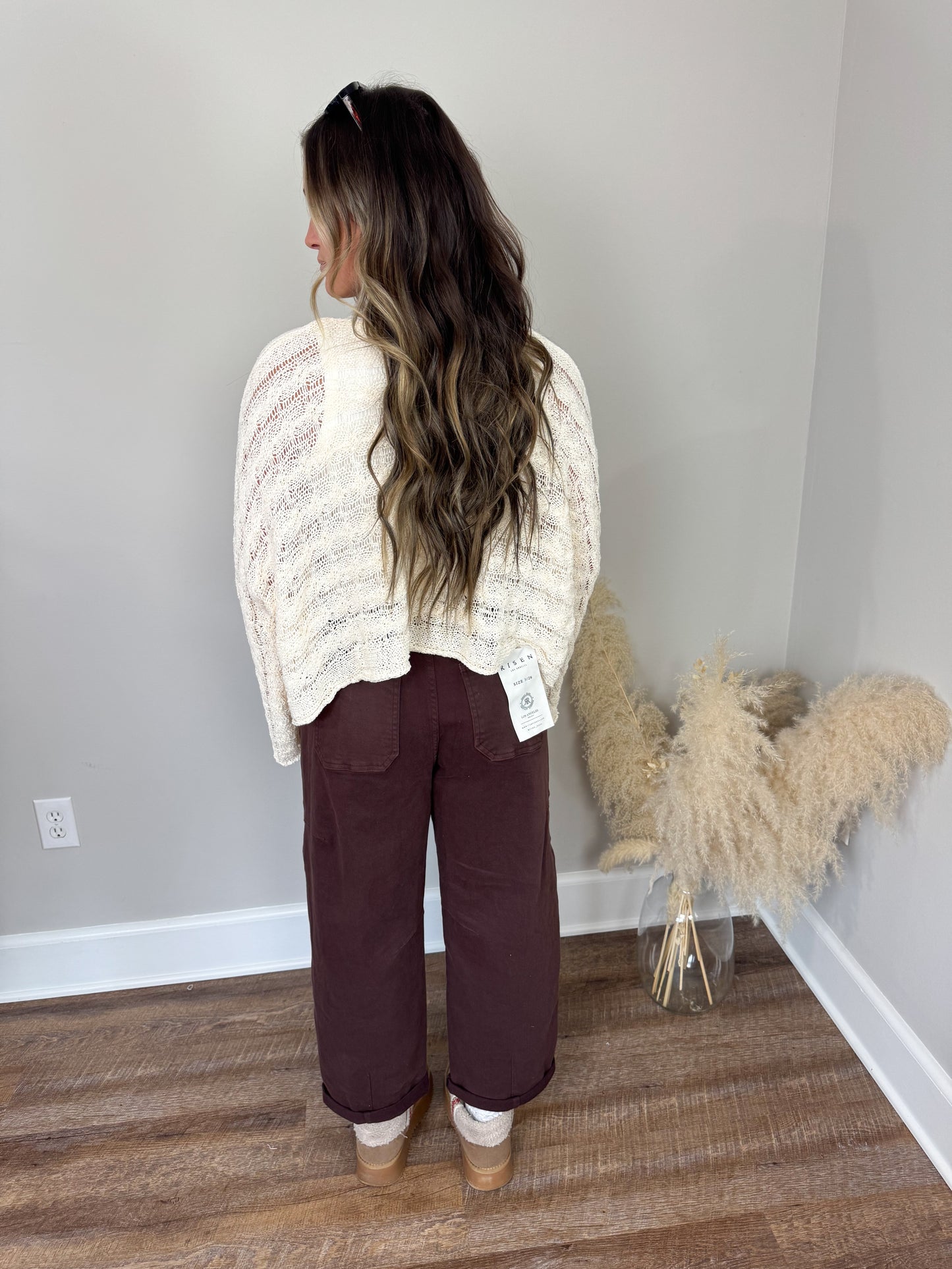 Risen Cargo Barrel Pants | Chocolate