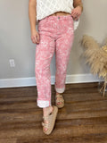 Risen Floral Straight Leg Pants