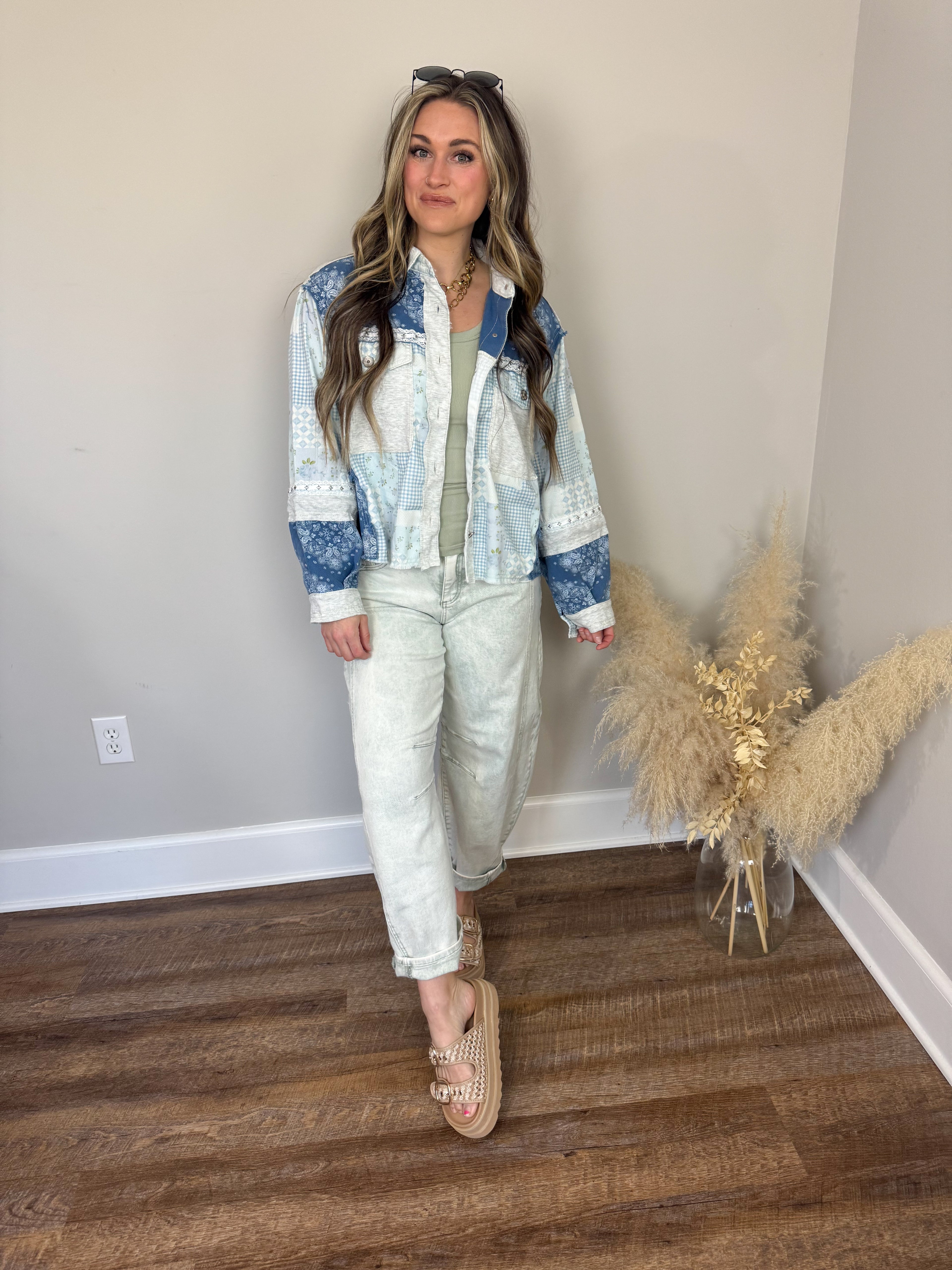 Risen Barrel Jeans | Pistachio