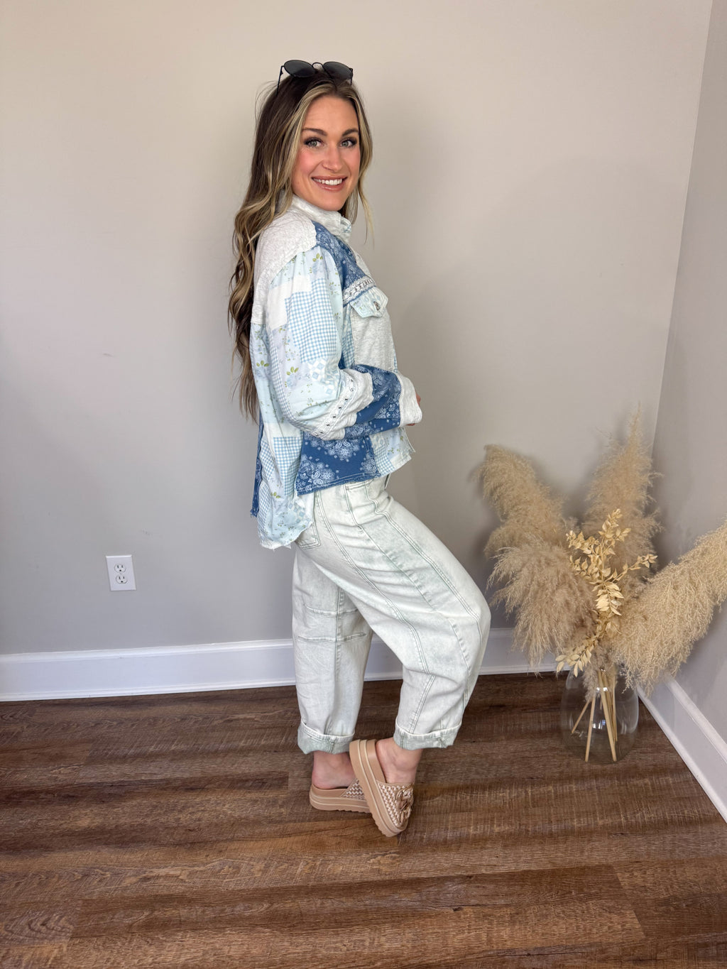 Risen Barrel Jeans | Pistachio