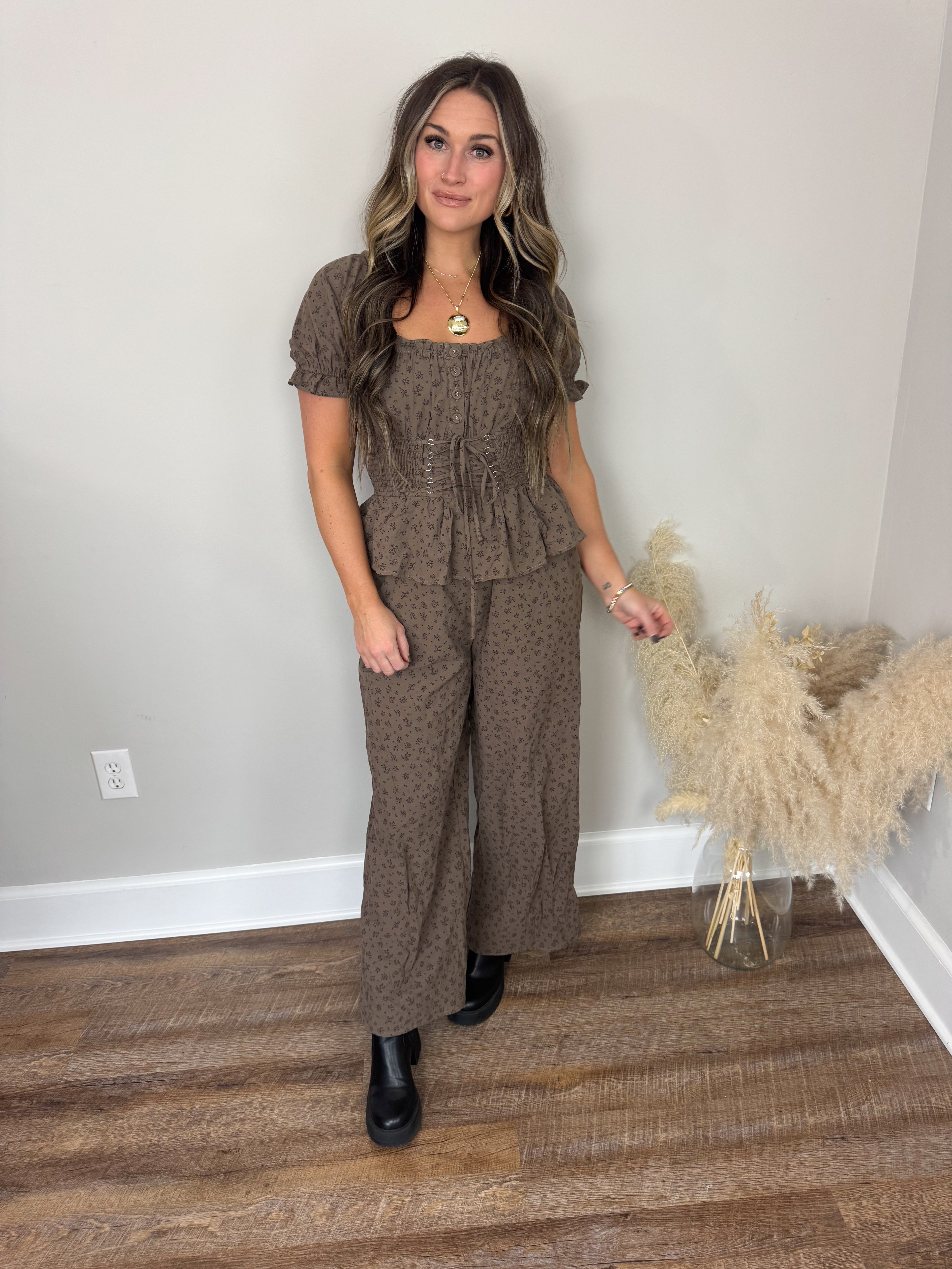 Scottie Smocked Jumpsuit