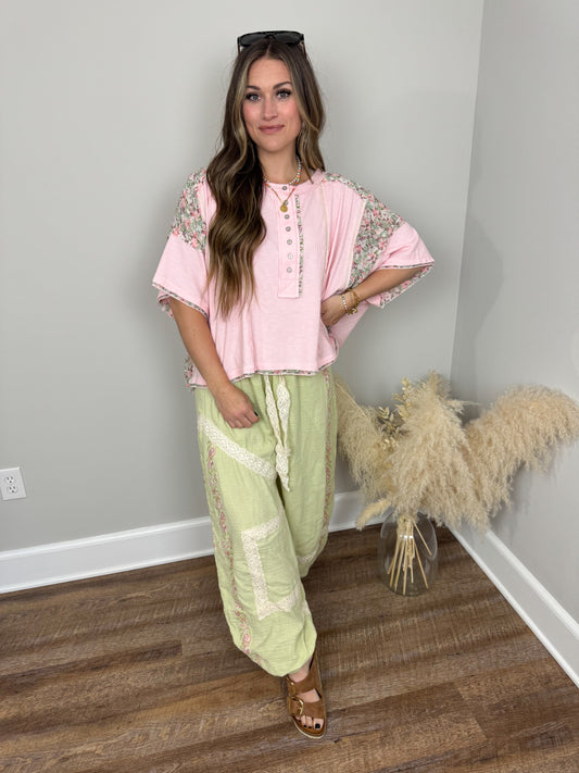Hartford Flowy Top | Pink