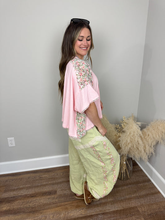 Hartford Flowy Top | Pink
