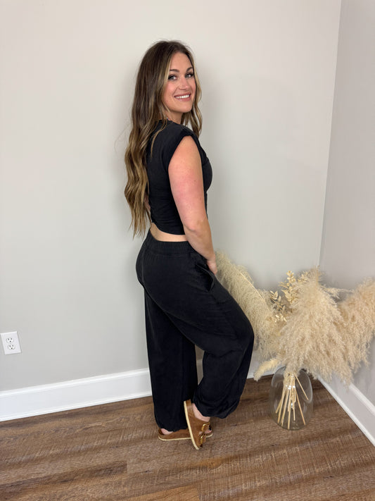 Record Year Joggers | Ash Black