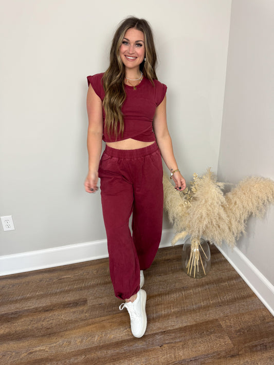 Record Year Crop Top | Winterberry