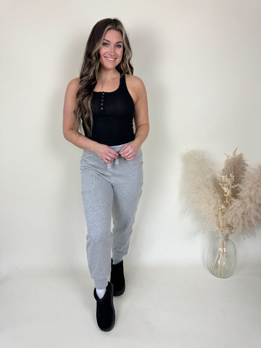 Sunny Situation Ribbed Tank | Black