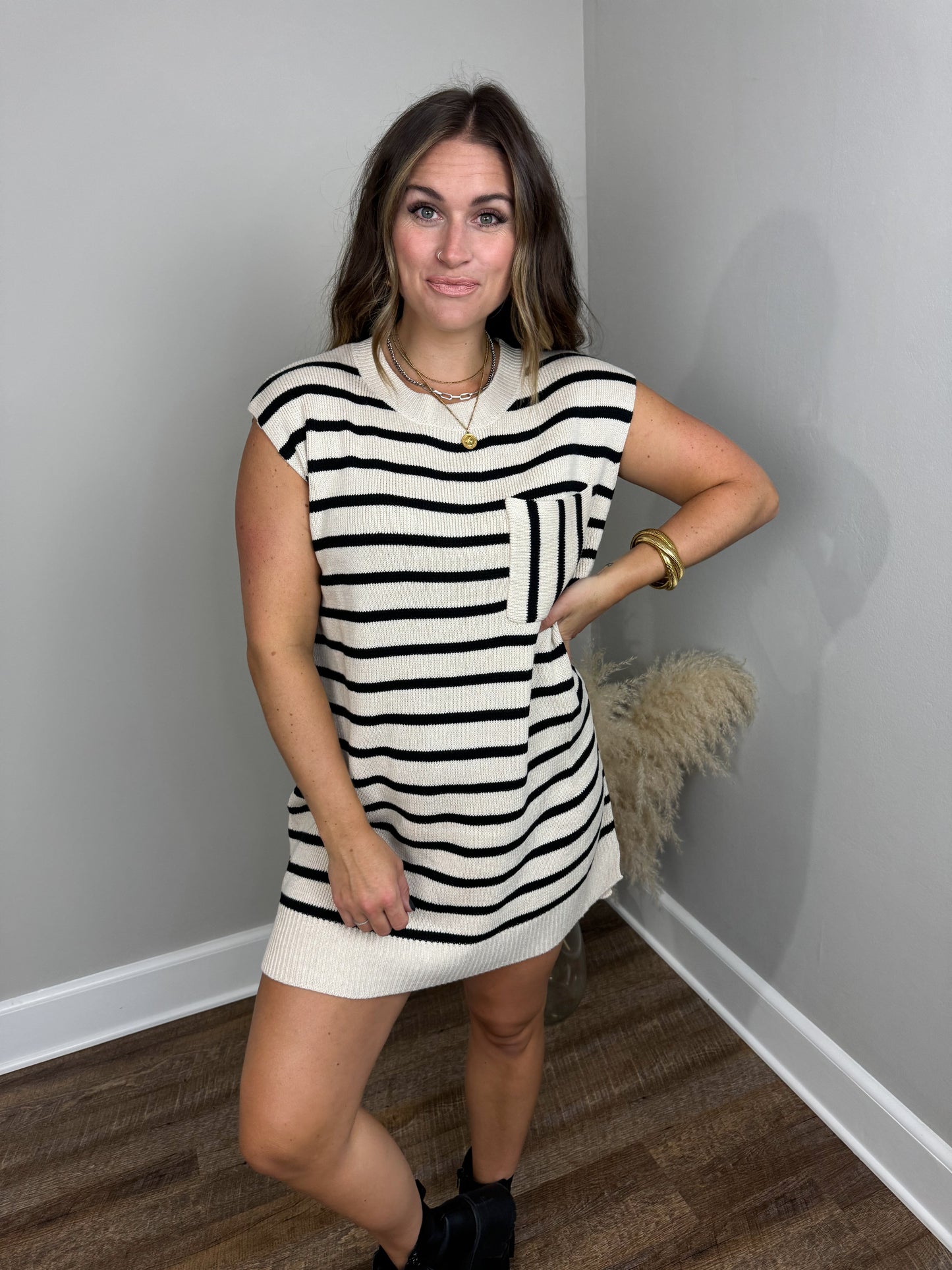 Childers Striped Sweater Dress