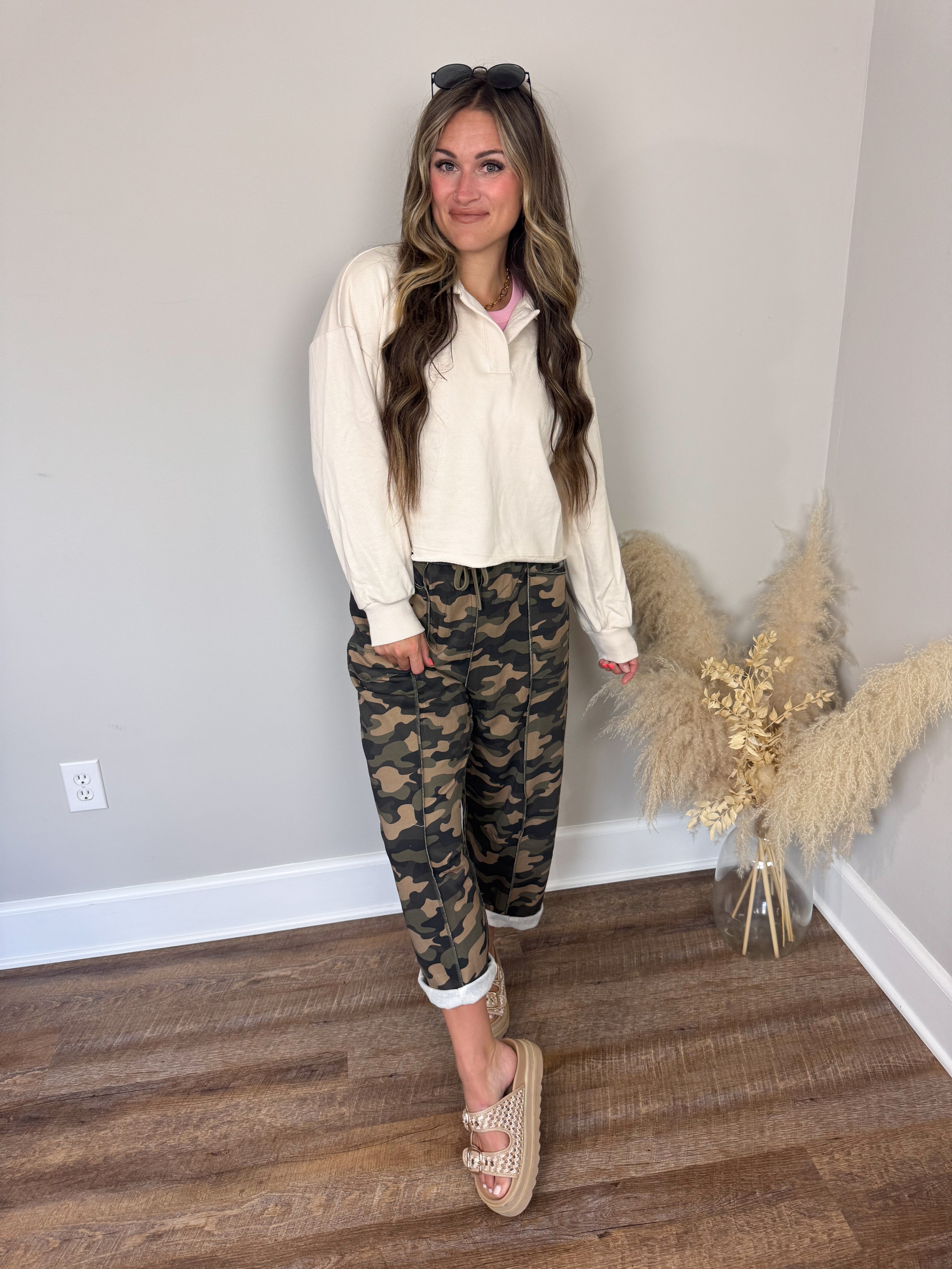 Seabreeze Terry Pullover | Beige