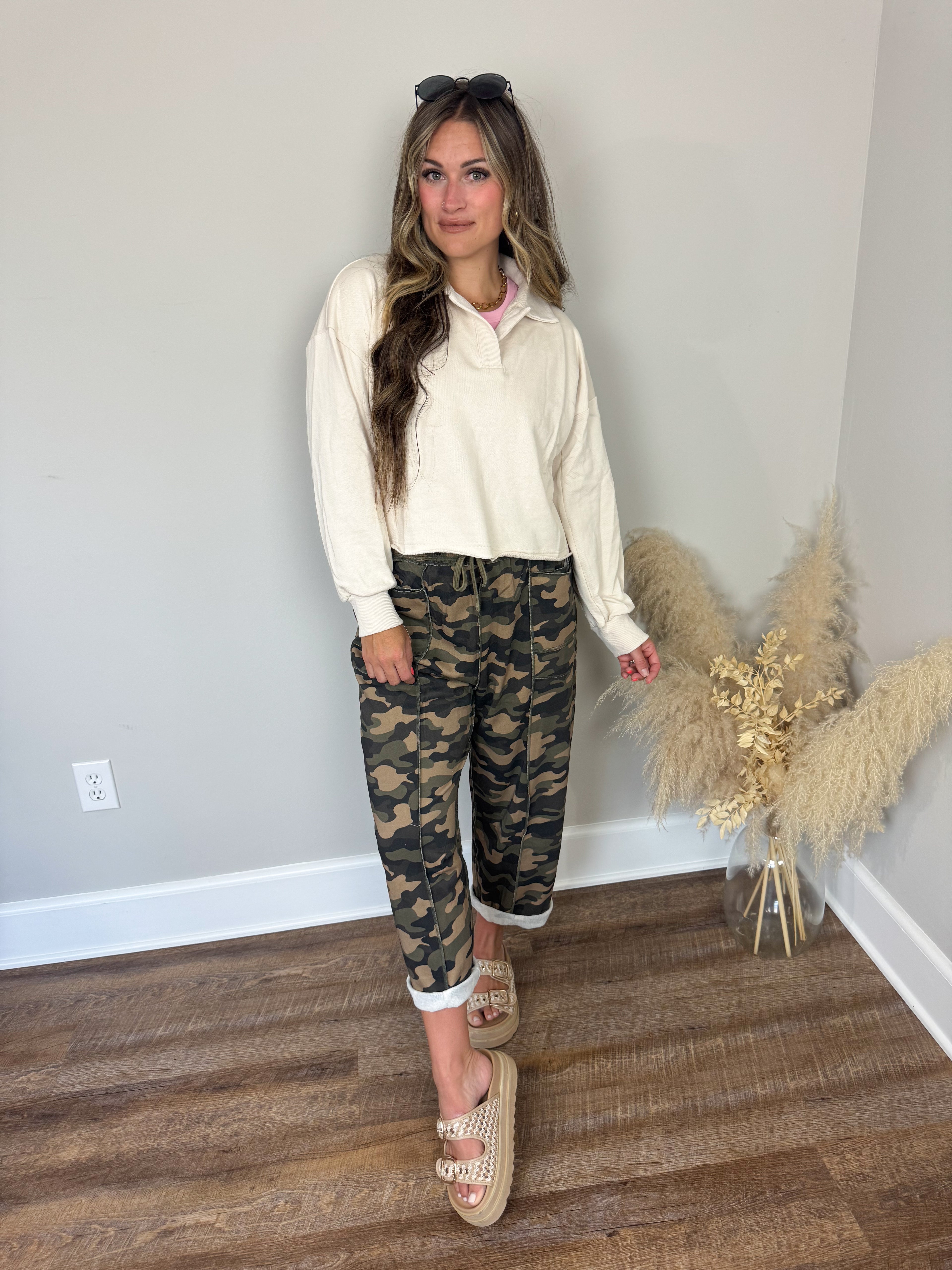 Seabreeze Terry Pullover | Beige