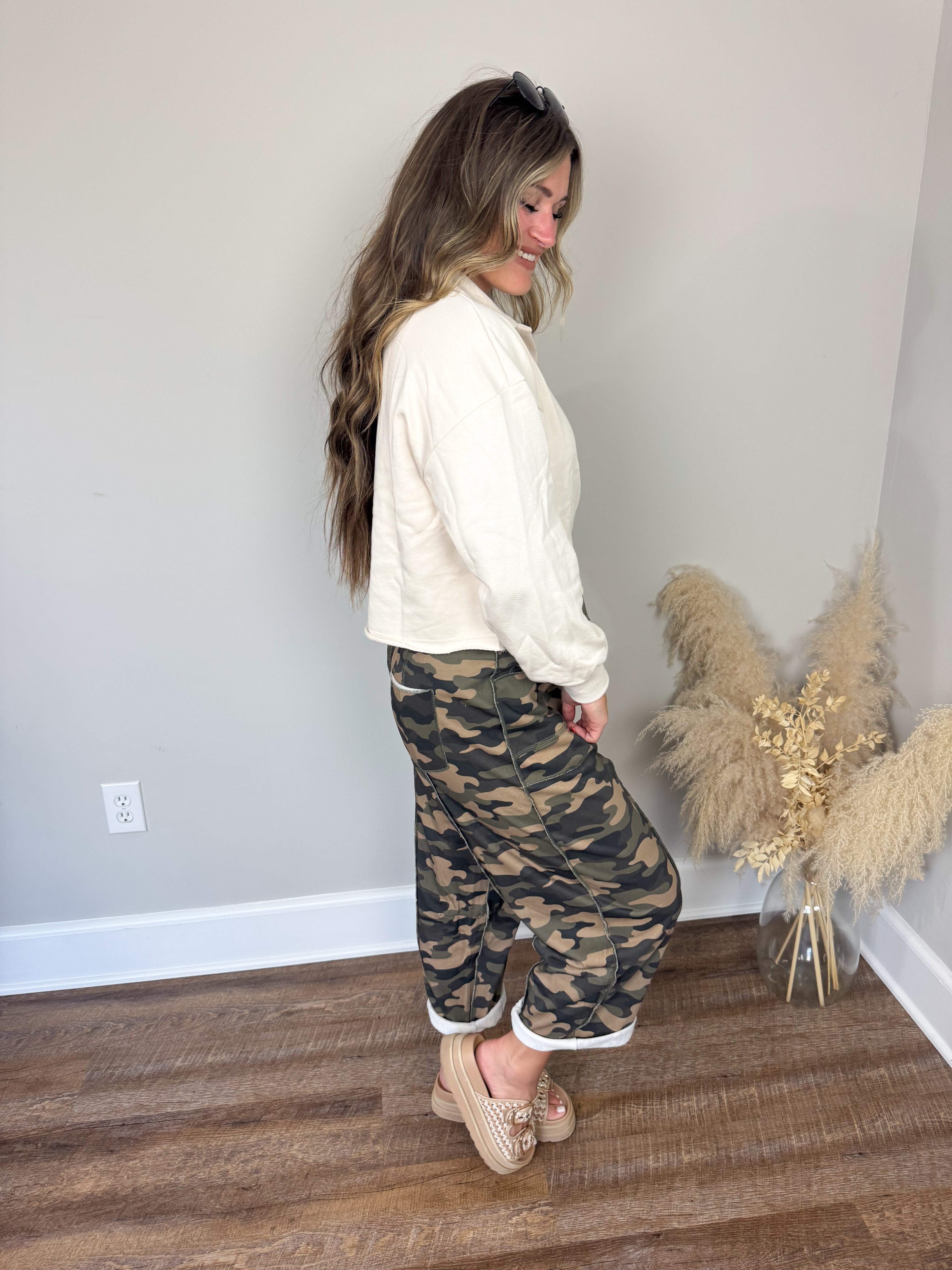 Seabreeze Terry Pullover | Beige