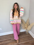 Snow Bunny Pullover | Blush