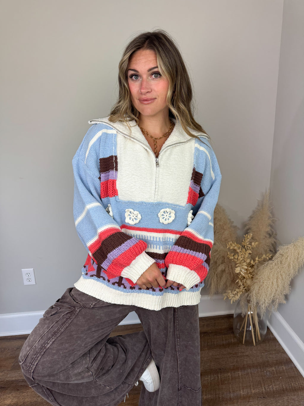 Snow Bunny Pullover | Sky