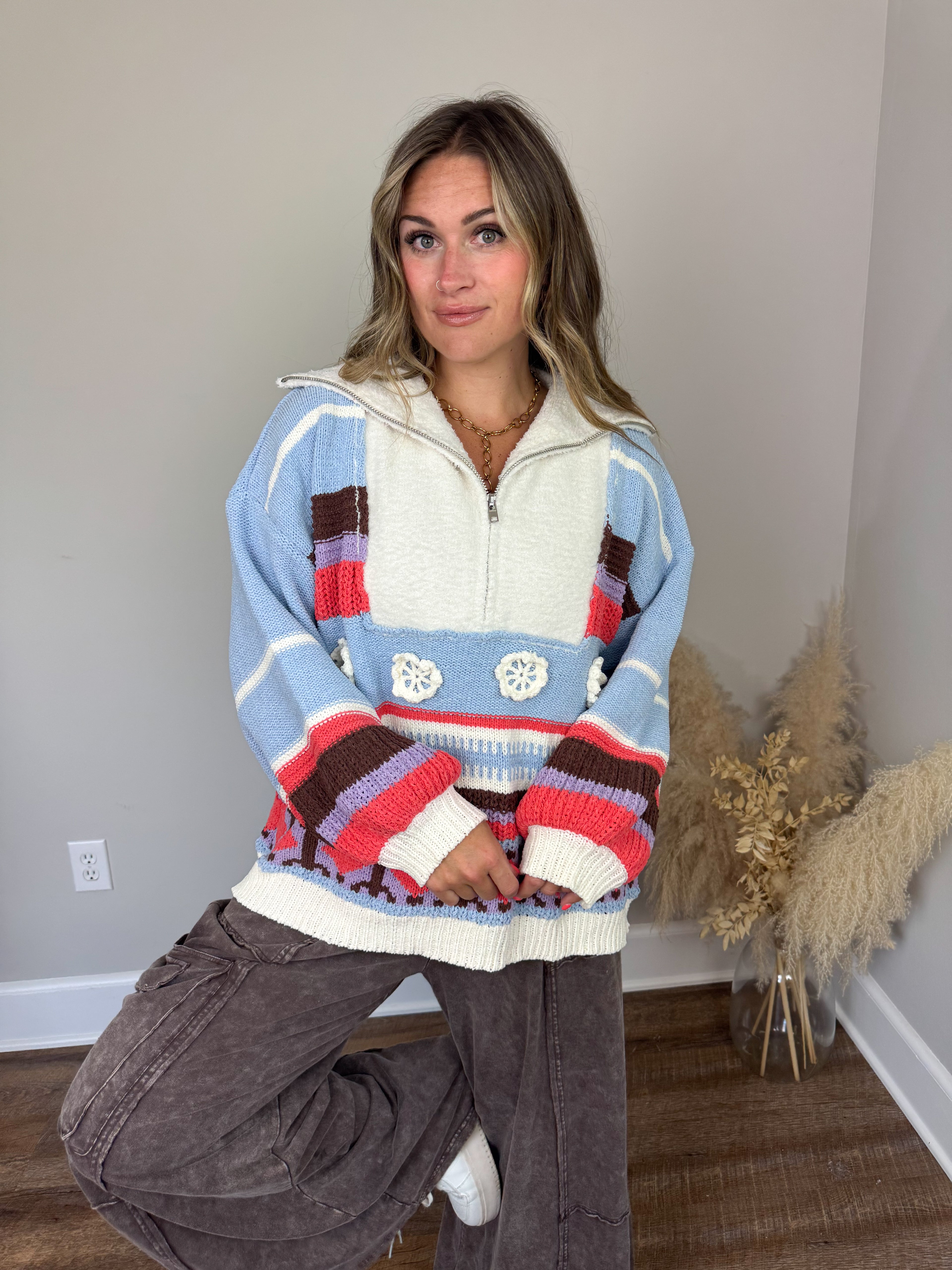 Snow Bunny Pullover | Sky
