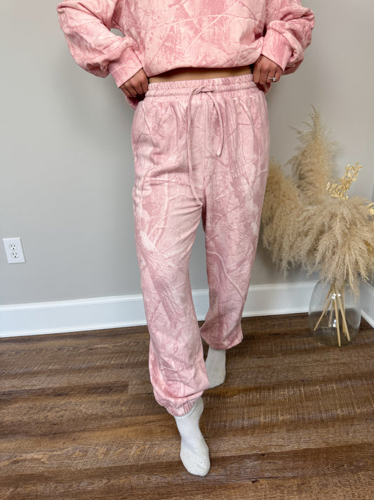 Boston Camo Joggers | Pink