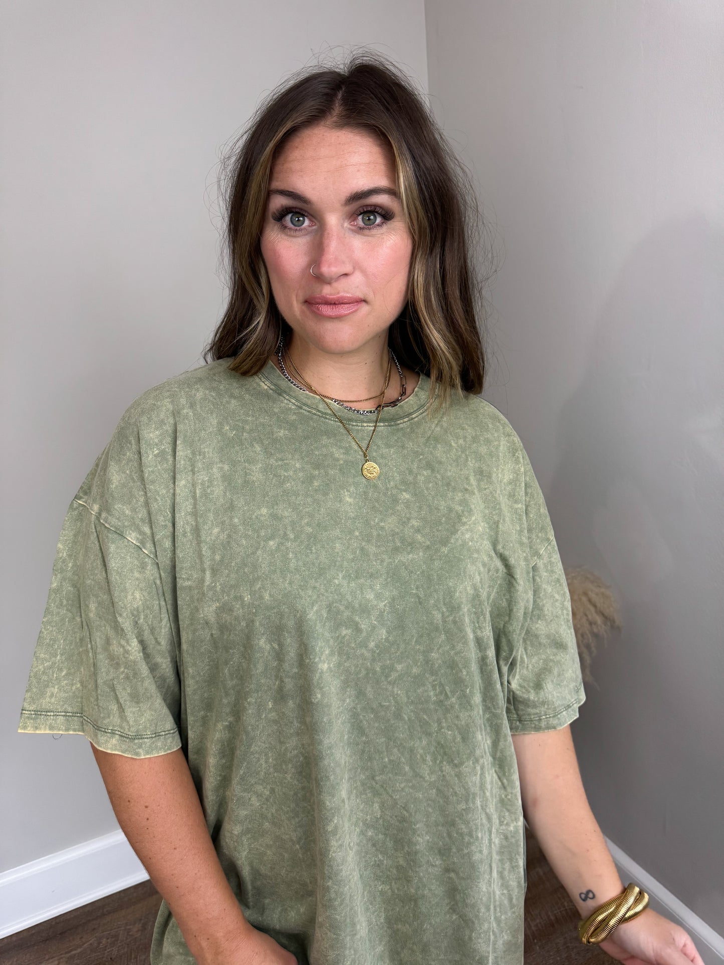 Boyfriend Oversized T-Shirt | Olive