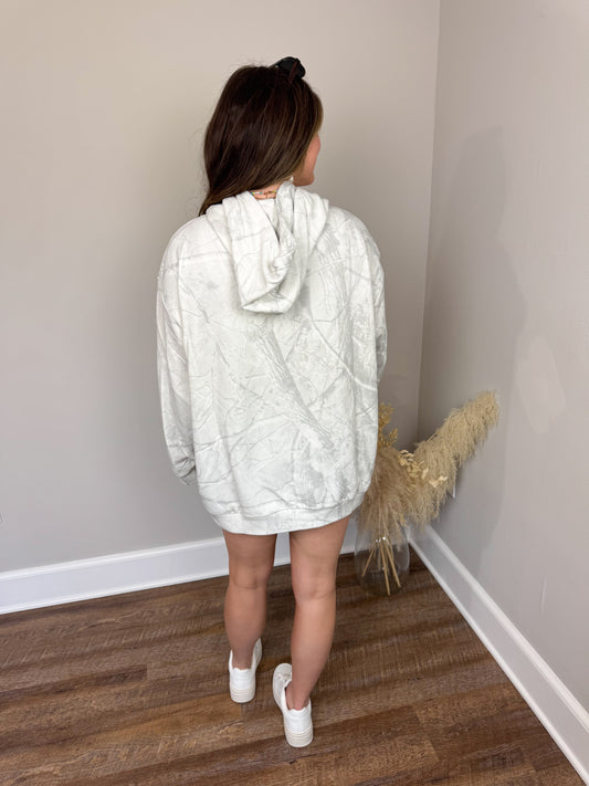 Boston Camo Hoodie | White