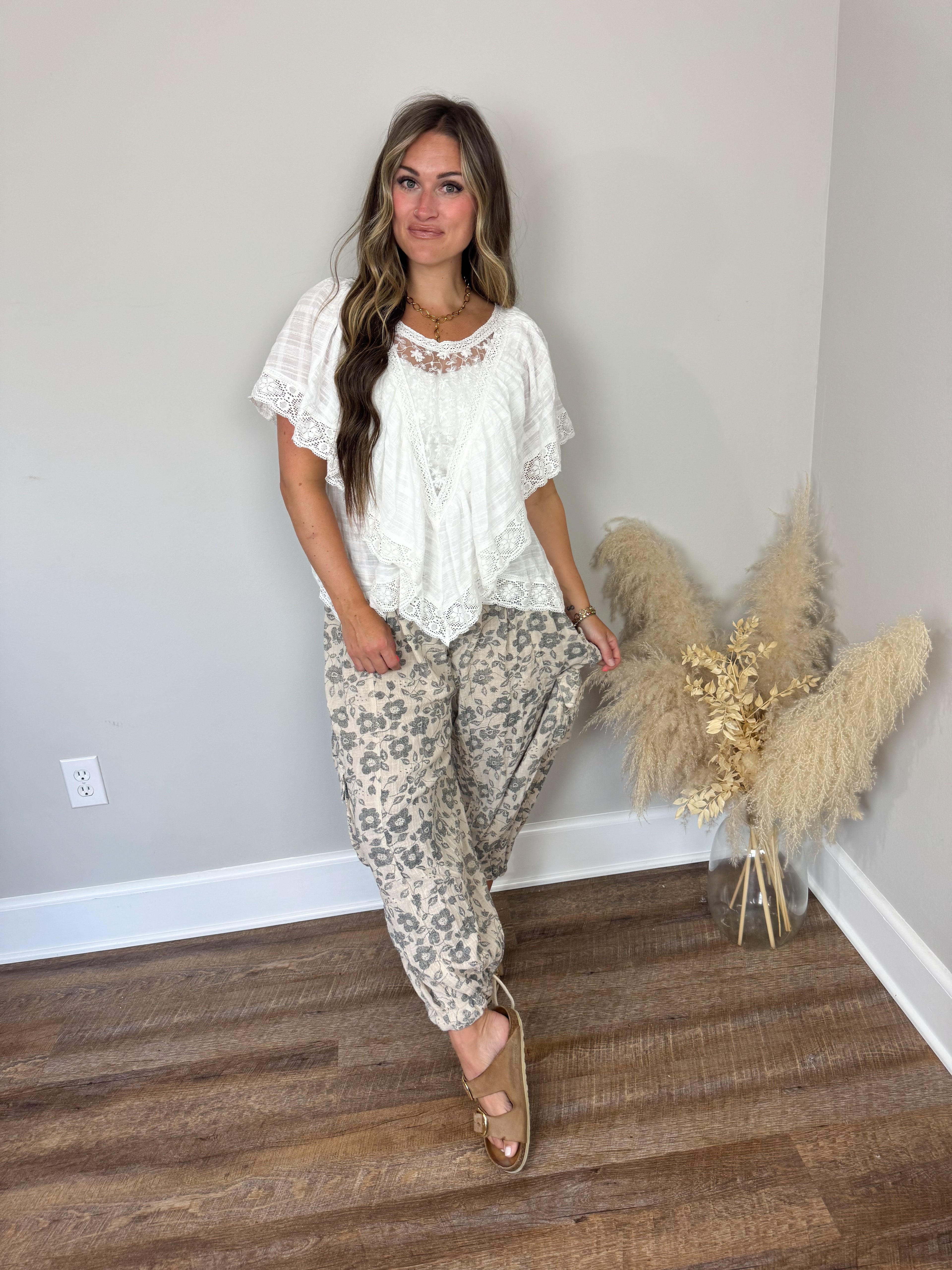 Clover Lace Top | Off White