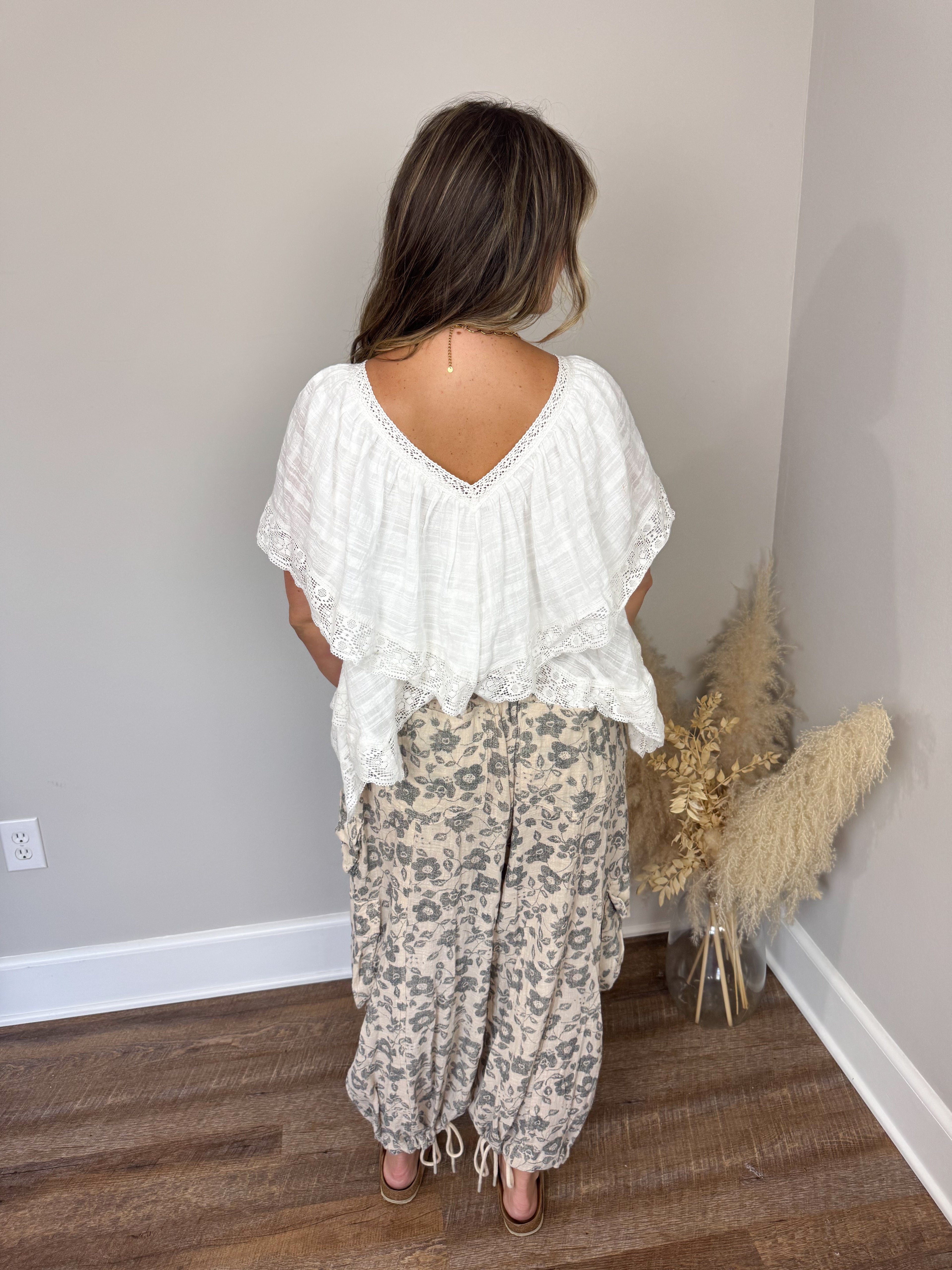 Clover Lace Top | Off White