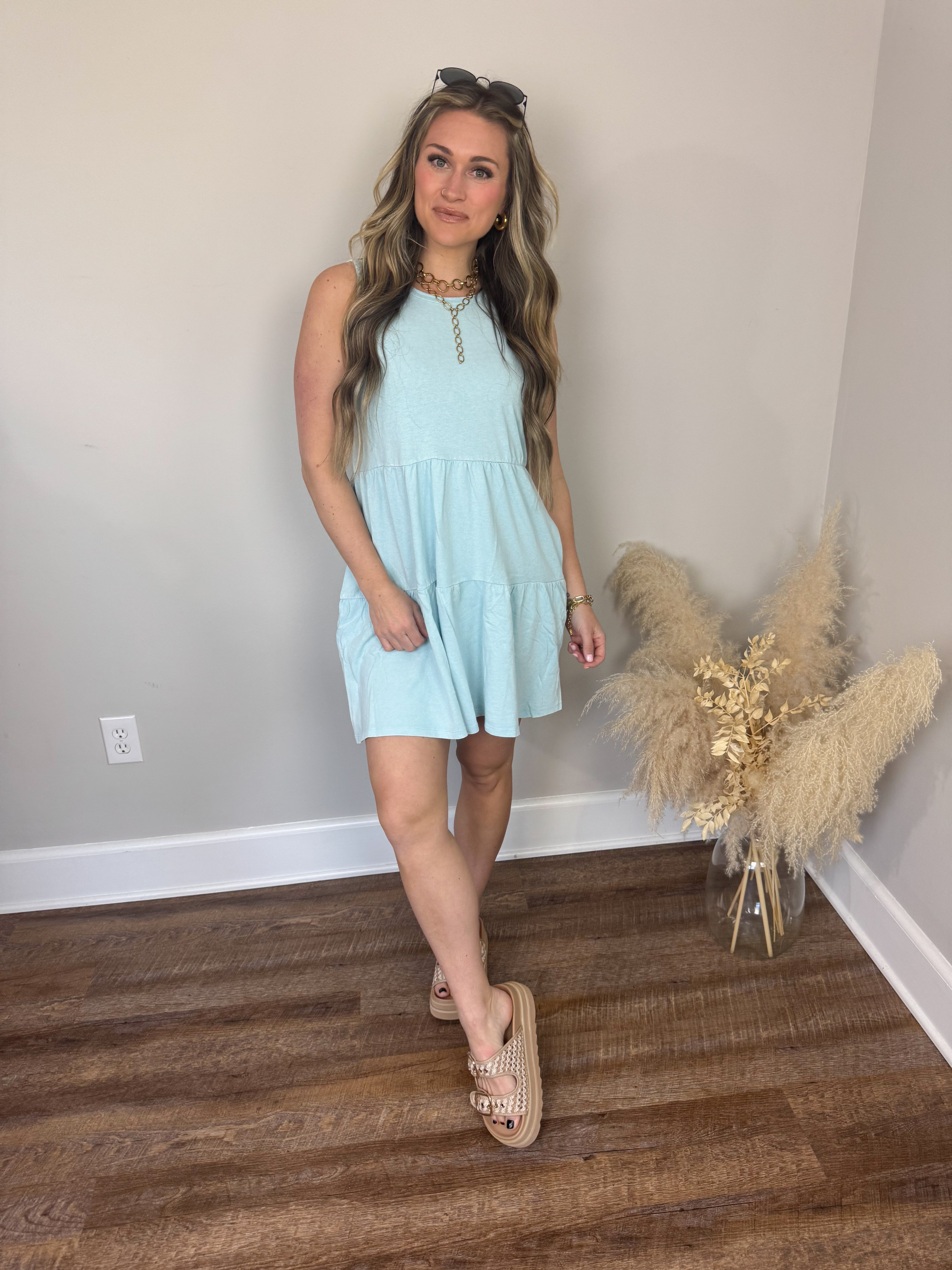 Honey Glow Dress | Blue