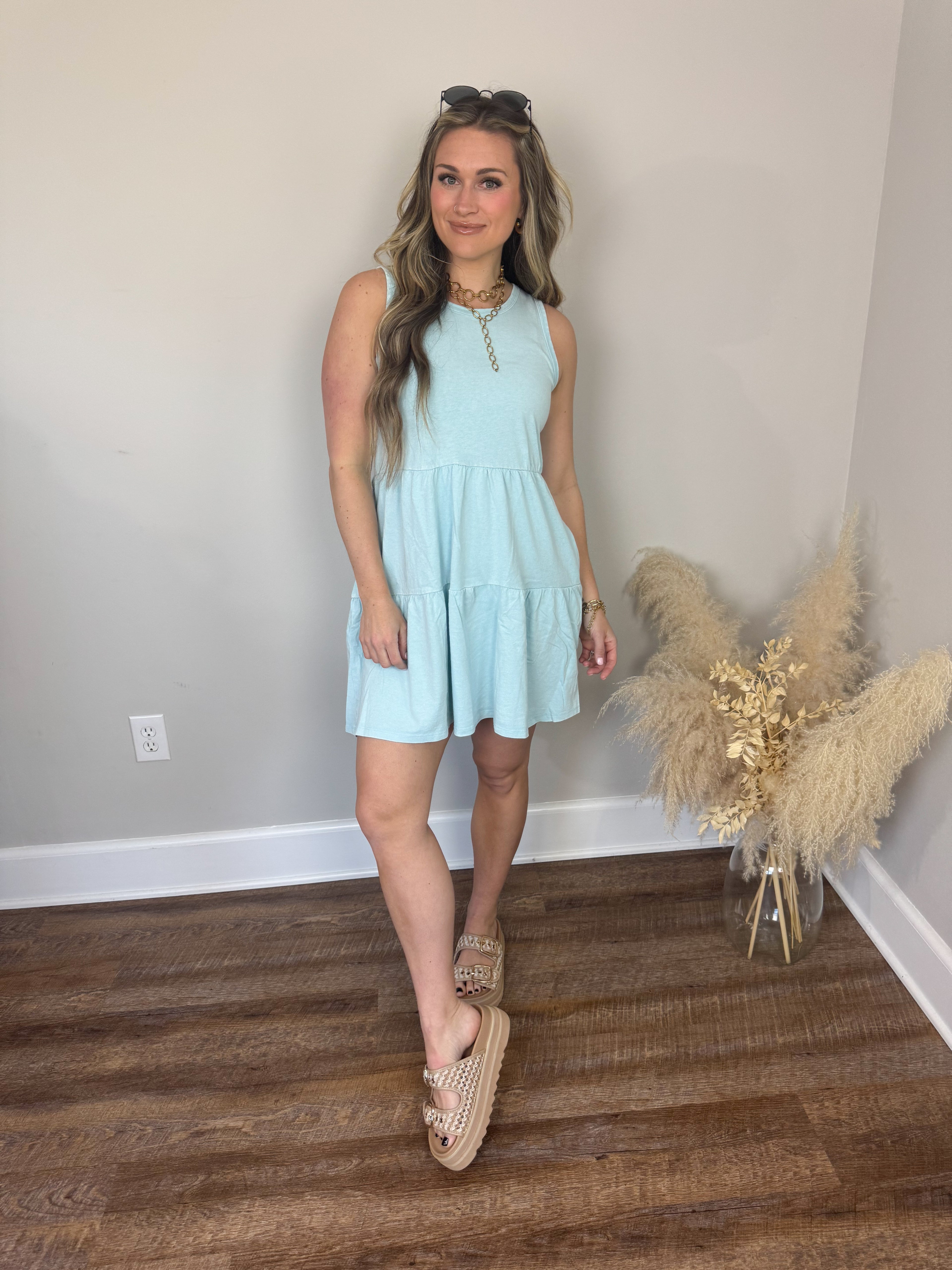 Honey Glow Dress | Blue