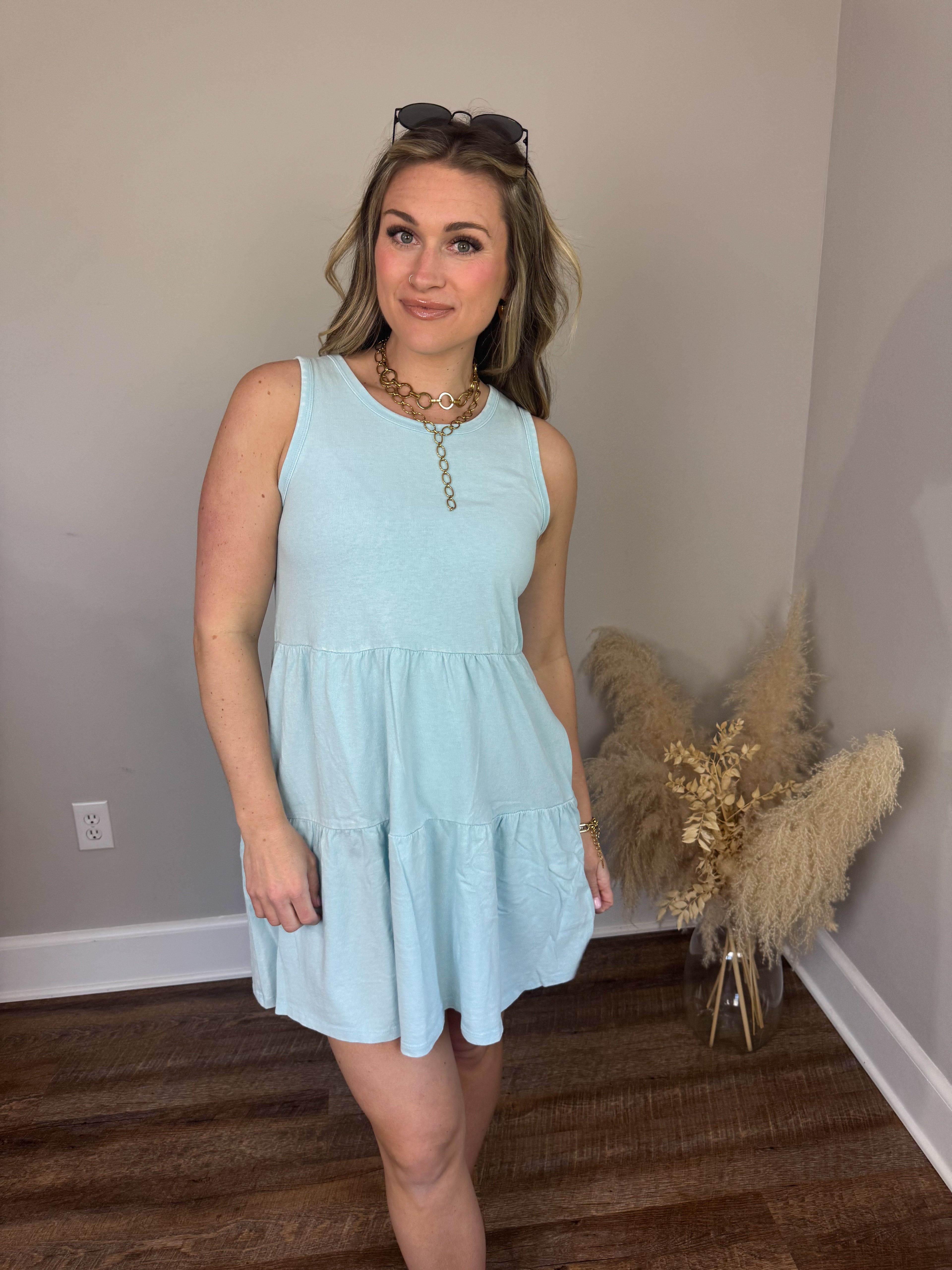 Honey Glow Dress | Blue