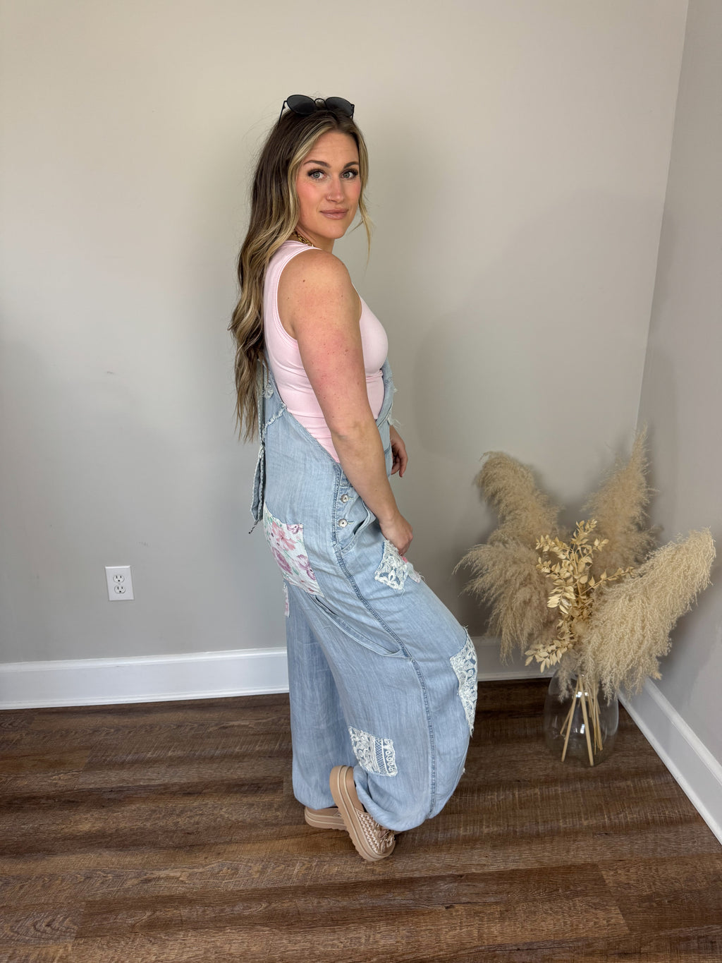 Clark Scoop Tank Top | Baby Pink