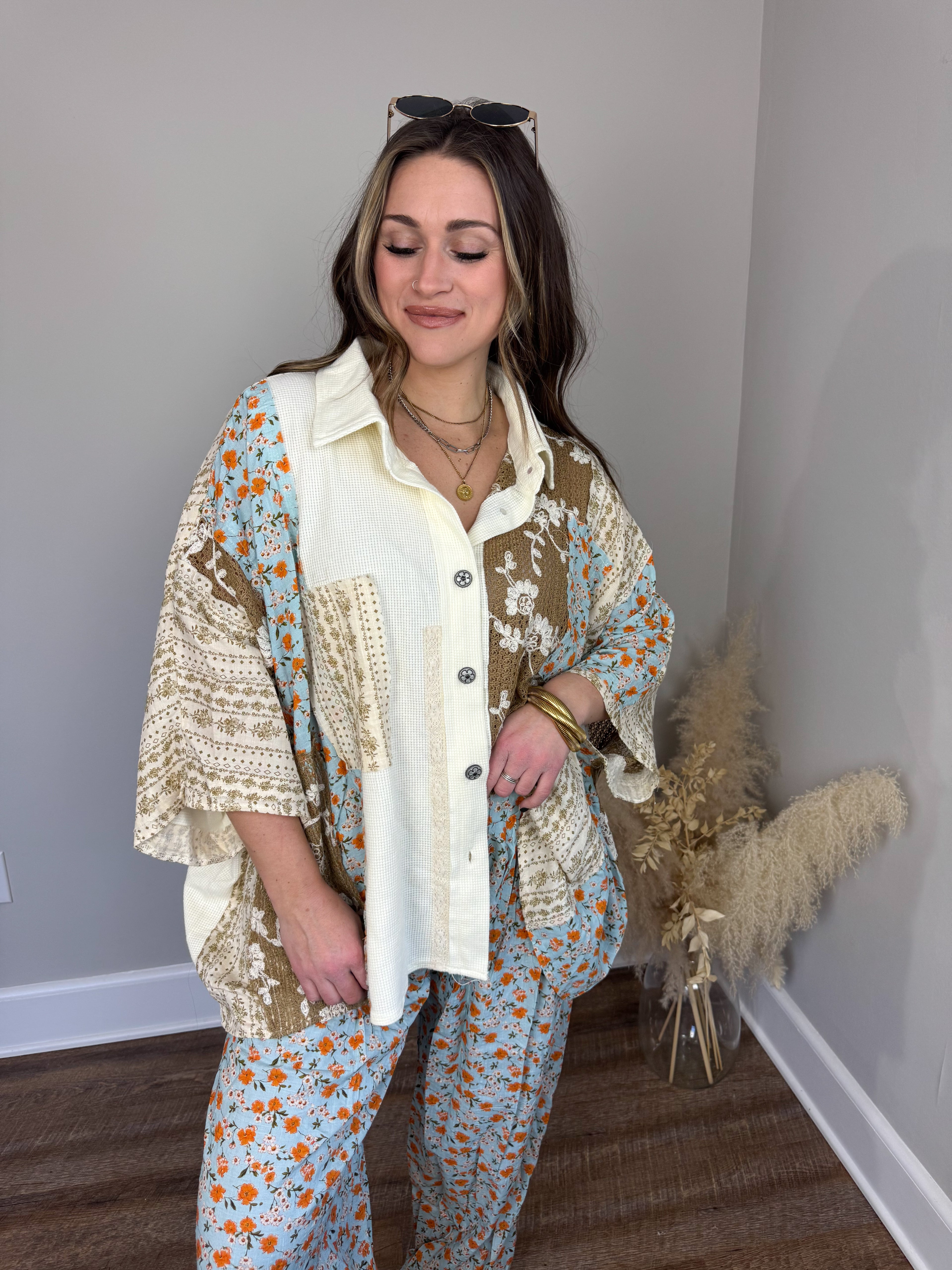 Ocean Contrast Top FINAL SALE