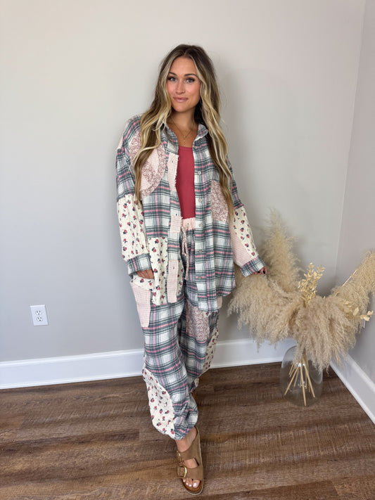 Tate Plaid Joggers
