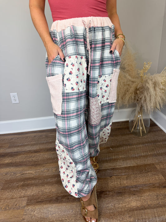 Tate Plaid Joggers