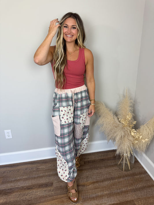 Clark Scoop Tank Top | Rose