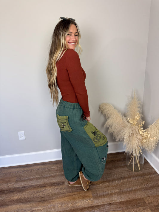 Clark Scoop Neck Long Sleeve | Rust