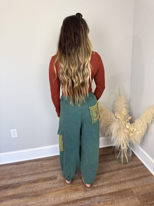 Misty Gauze Joggers
