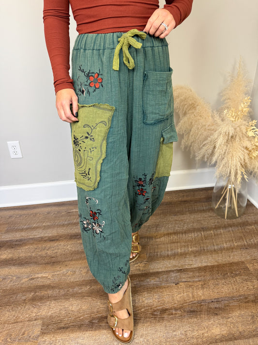 Misty Gauze Joggers