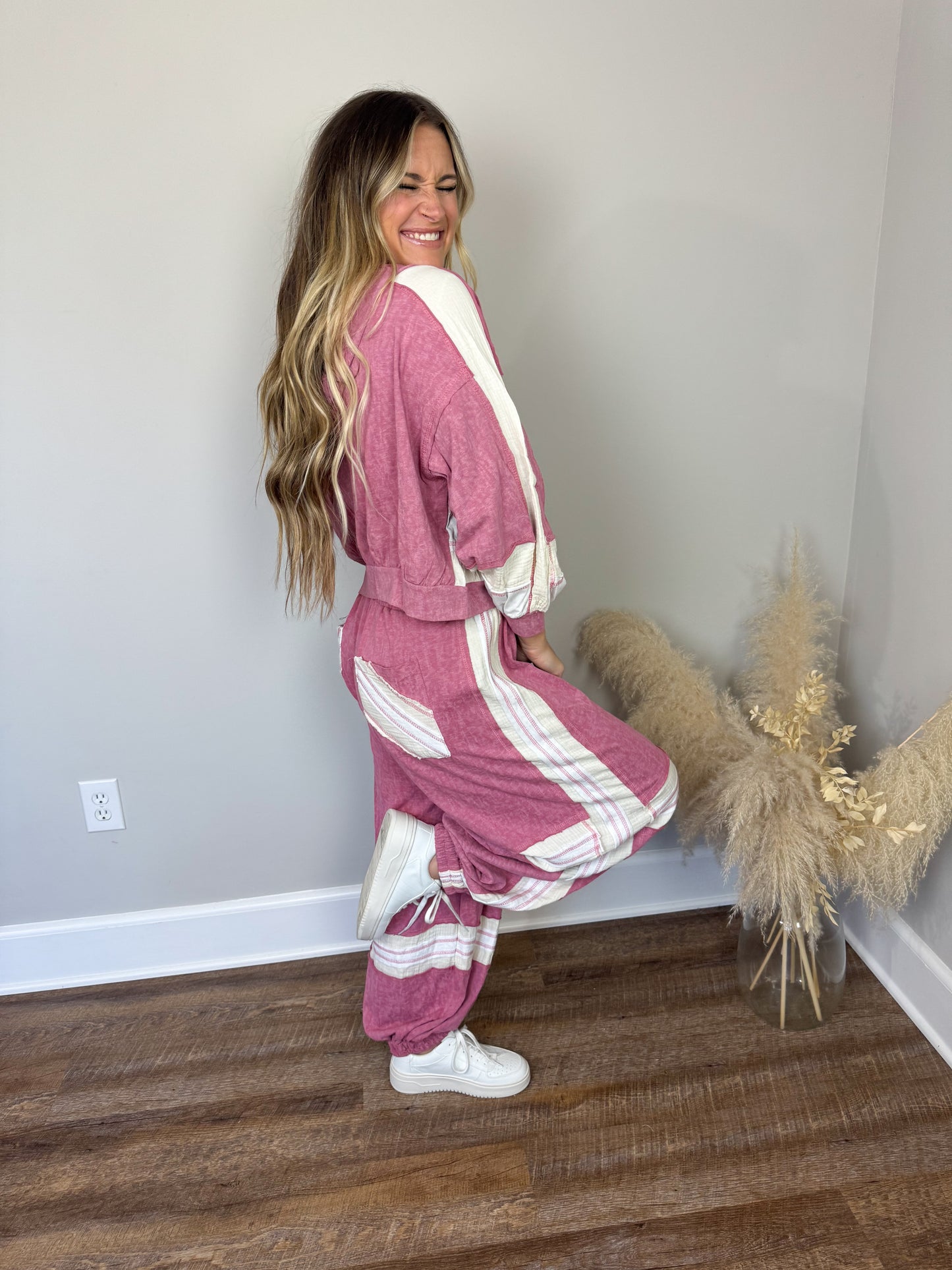 Stonewash Dreams Joggers | Pink