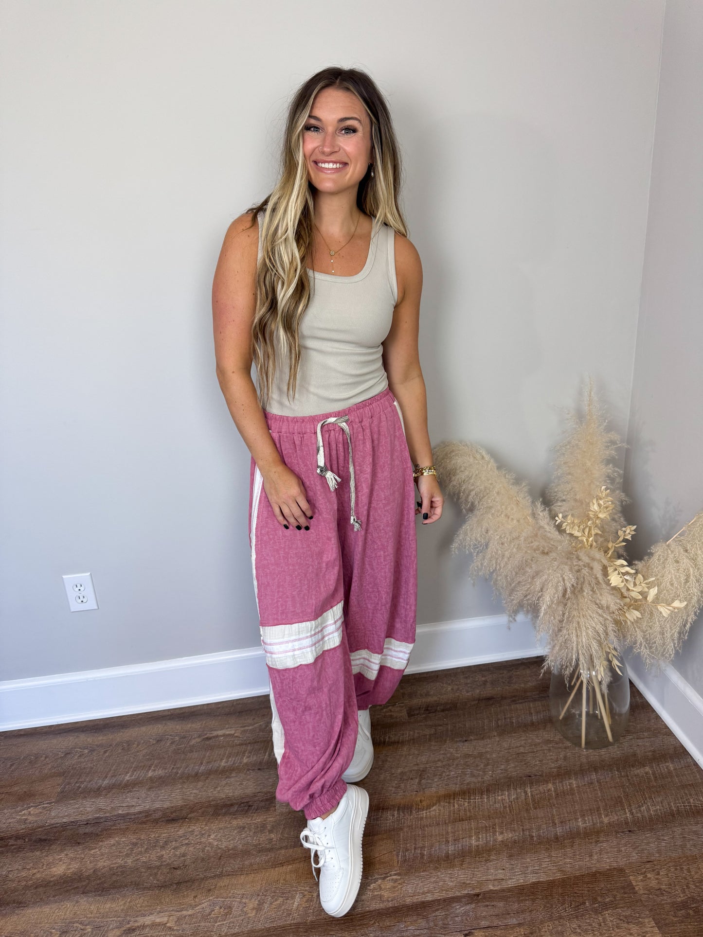 Clark Scoop Tank Top | Beige