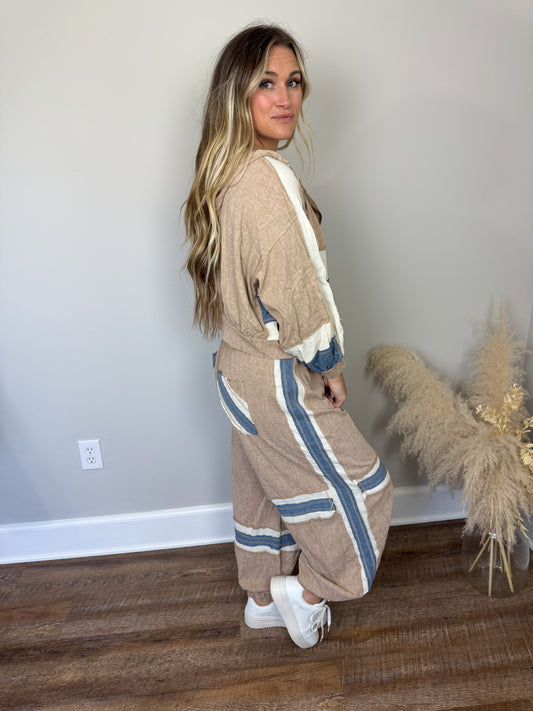 Stonewash Dreams Joggers | Latte