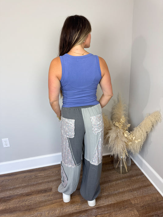 Clark Scoop Tank Top | Indigo