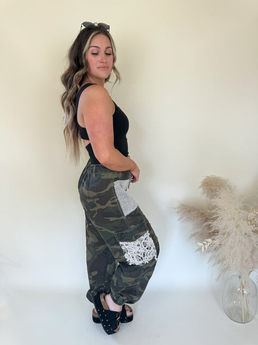 Thunder Distressed Joggers | Camo