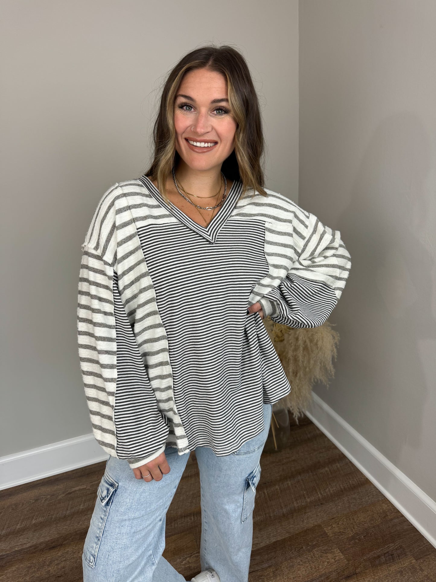 All Night Striped Top